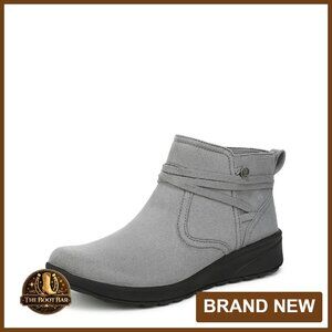 Stretch Fabric Ankle Booties with Side Zipper, 3.25 Inch Height